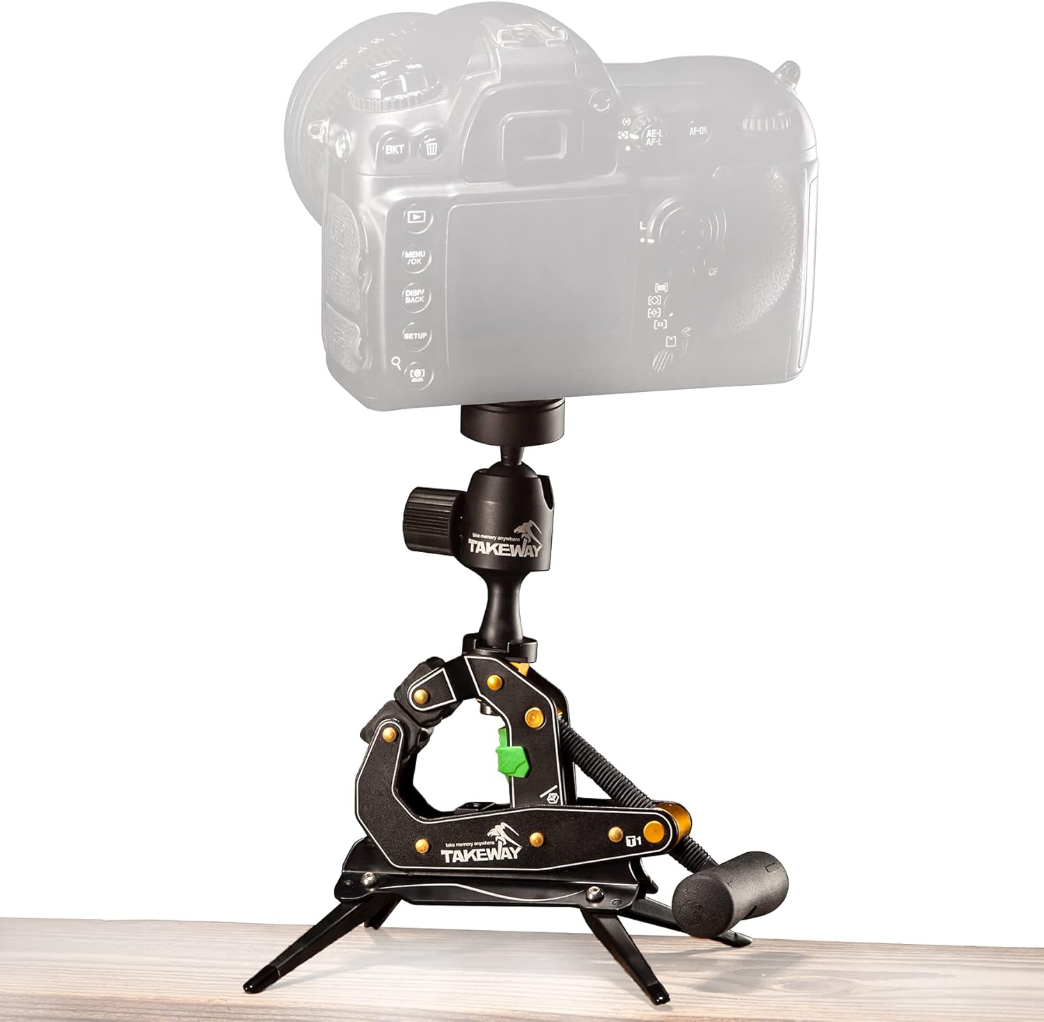 Camera Clamp Mount Stand with Phone Holder for Creative Shoots