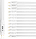 LUXRITE 12-Pack 4FT T5 LED Tube Lights for Bright Lighting