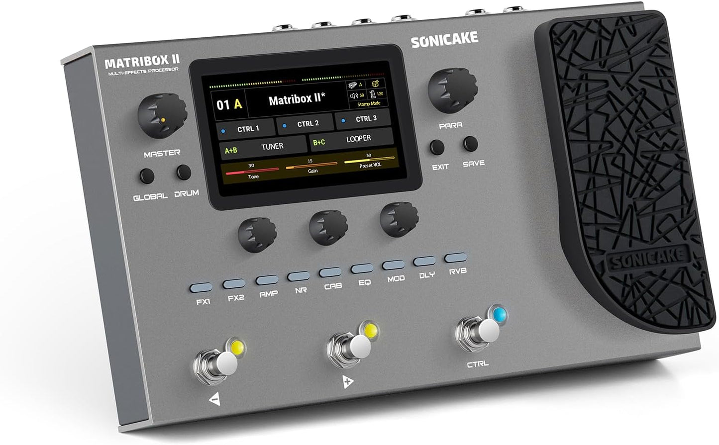 SONICAKE Matribox II Multi Effects Processor with Expression Pedal