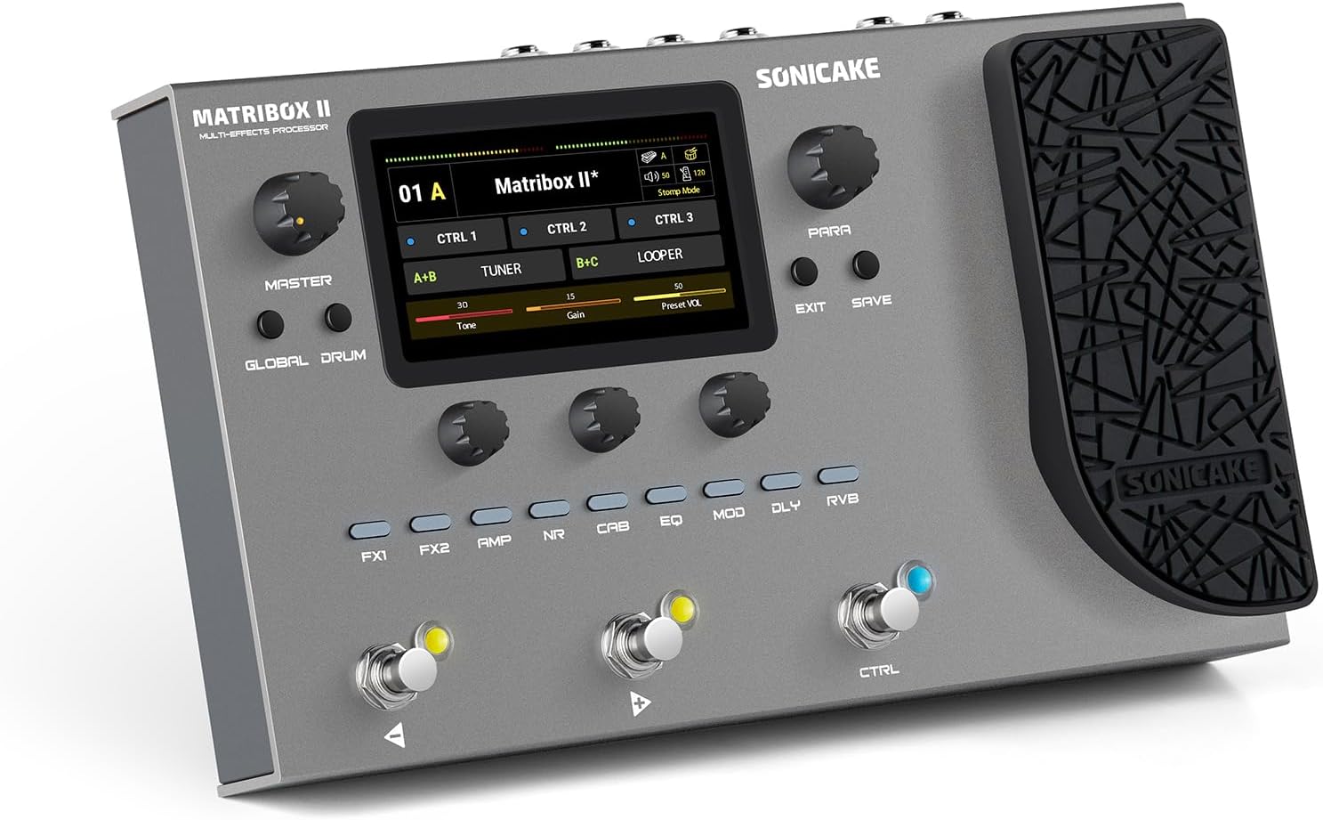 SONICAKE Matribox II Multi Effects Processor with Expression Pedal