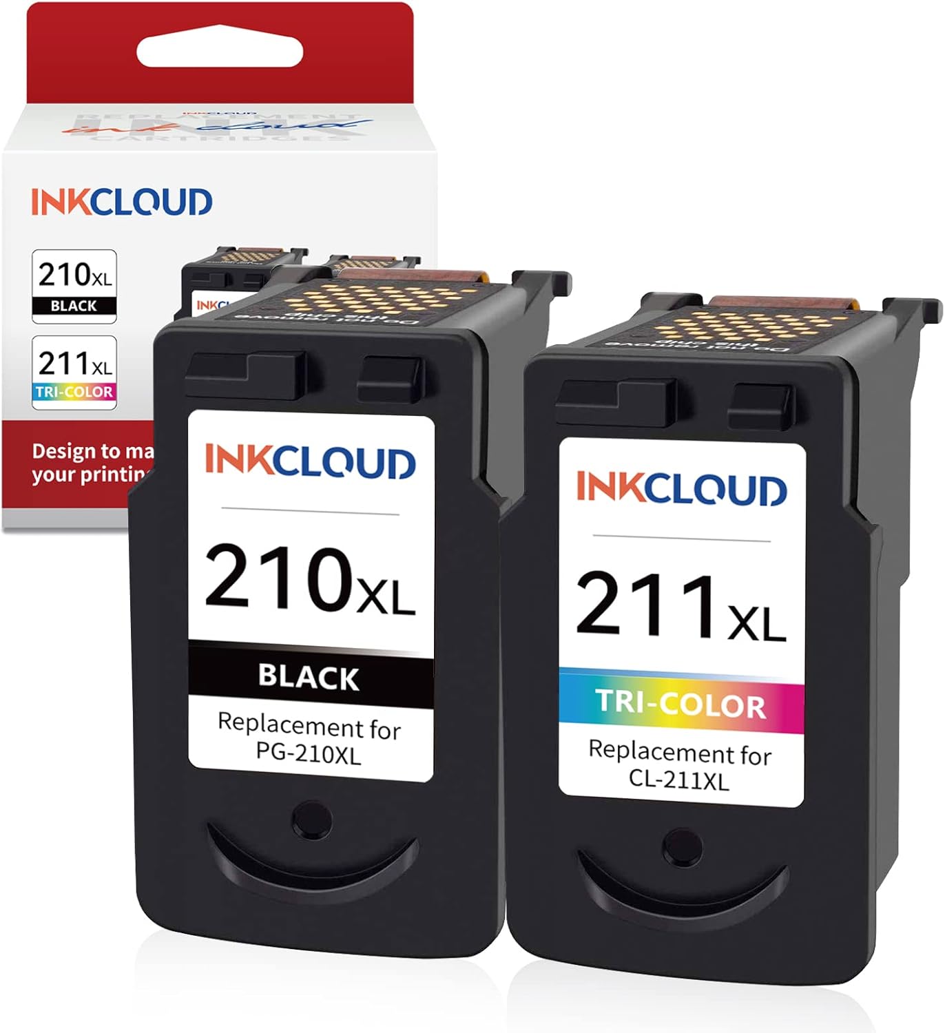 INKCLOUD Compatible Ink Cartridges for Canon PG-210XL CL-211XL