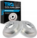 TRQ Rear Brake Rotors Set Solid Compatible with 1998-2005 Mercedes