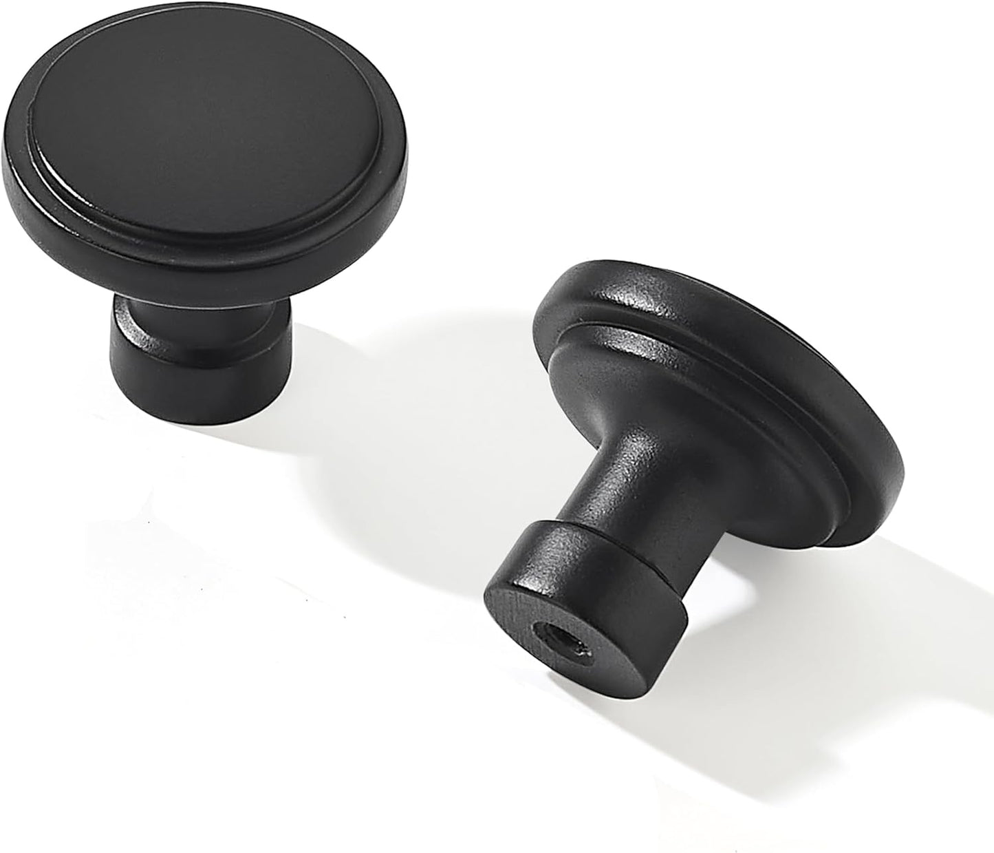 10 Pack Matte Black Cabinet Knobs for Modern Kitchen Decor