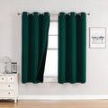 100% Blackout Curtains for Bedroom - Double Layer Thermal Panels
