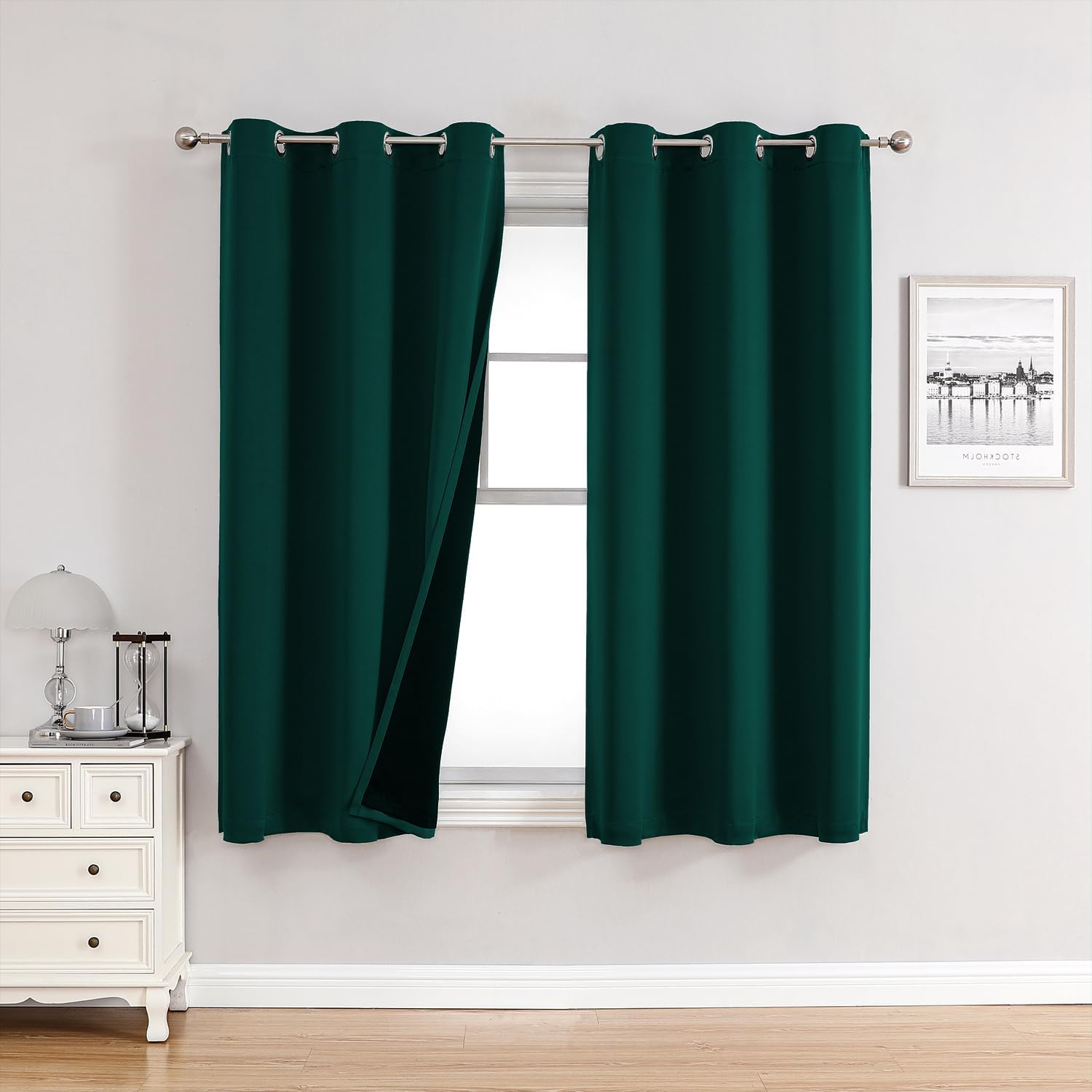 ChrisDowa 100% Blackout Curtains for Bedroom - Total Blackout