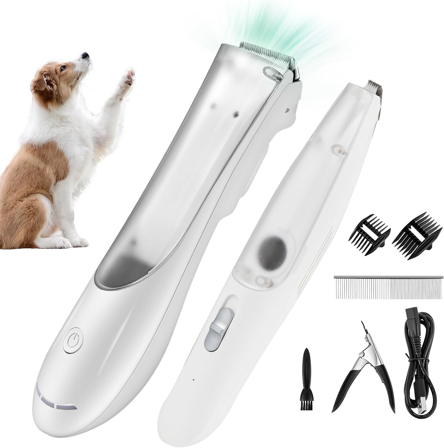 Silent 4-in-1 Pet Grooming Kit with Vacuum - Luzrise