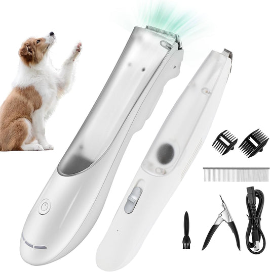 Silent 4-in-1 Pet Grooming Kit with Vacuum - Luzrise