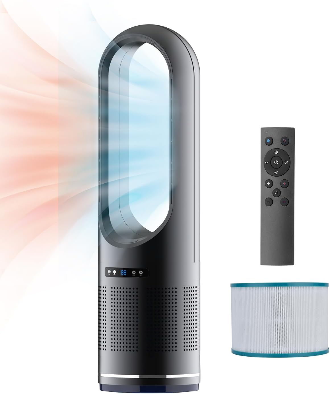 Faryuan 3-IN-1 Tower Fan: Heating & Cooling, HEPA Filter, Remote Control