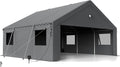 20x20 Carport Canopy Heavy Duty Portable Garage - Drive Through Doors