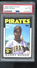 Barry Bonds Graded PSA 8 NM-MT 1986 Topps Traded Rookie Card #11T