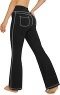Bootcut Yoga Pants with 4 Pockets Flare Leggings - Flattering High