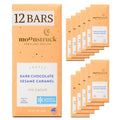 Sesame Caramel Dark Chocolate Bar 73% Cacao (Pack of 12)