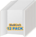 Trifold Poster Board 36 x 48 in White - Large Sturdy Display Boards