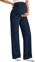 Maternity Yoga Pants with Pockets Over The Belly - Comfortable Fit