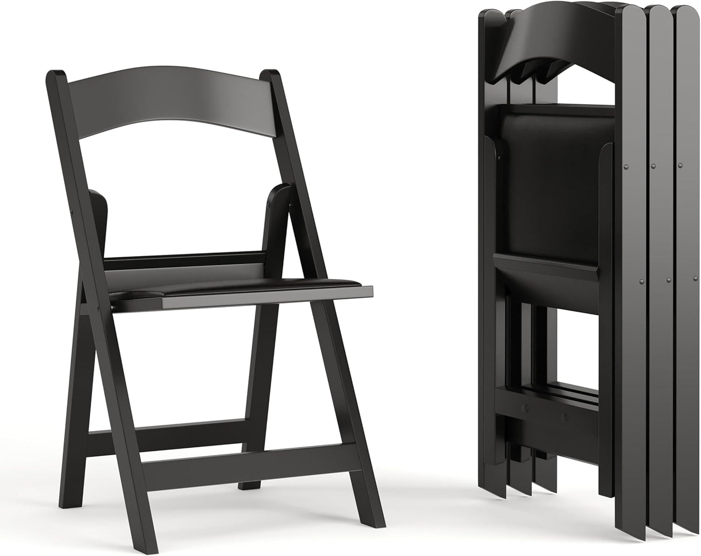 Hercules Series Folding Chairs for Weddings and Events, Set of 4