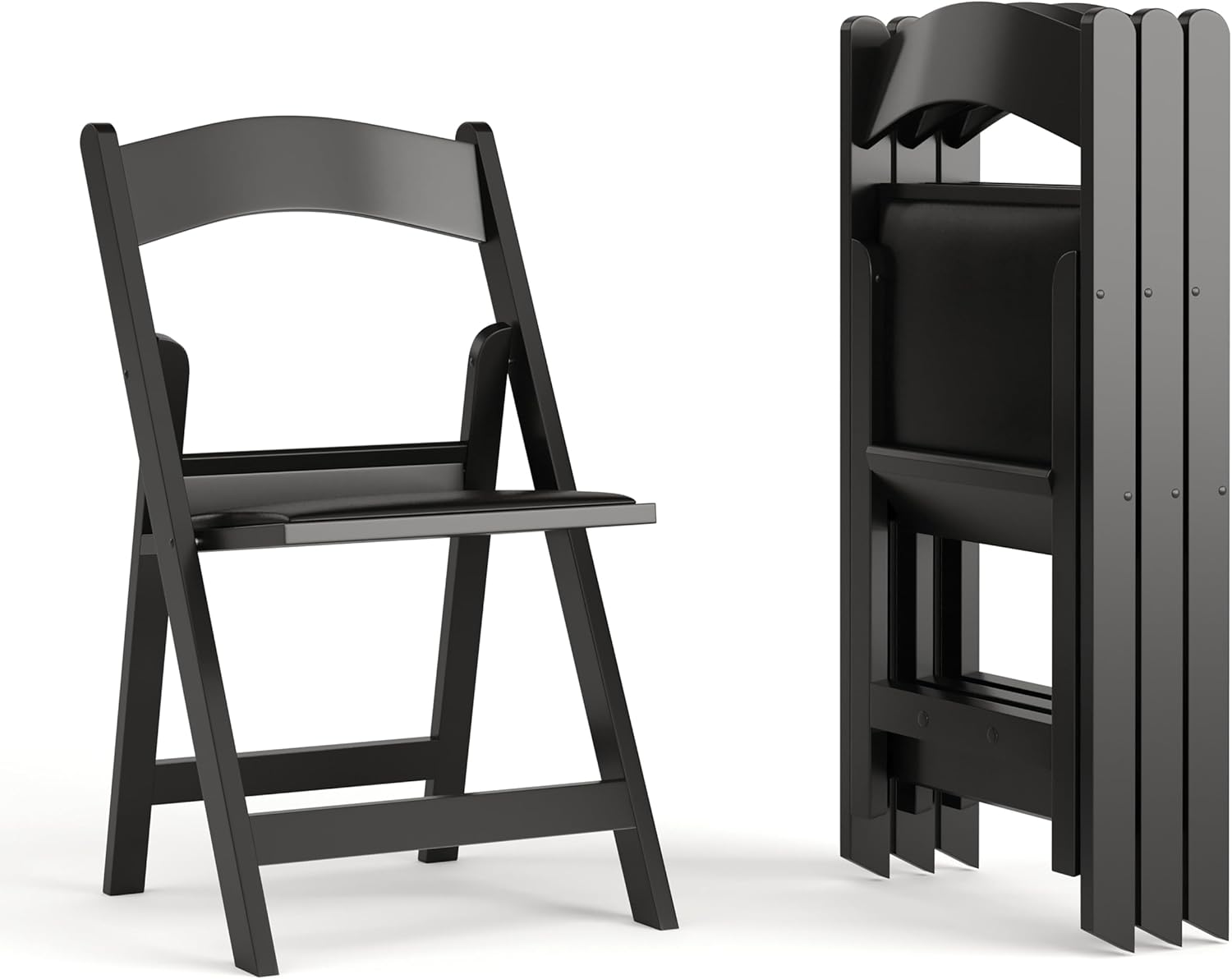Hercules Series Folding Chairs for Weddings and Events, Set of 4