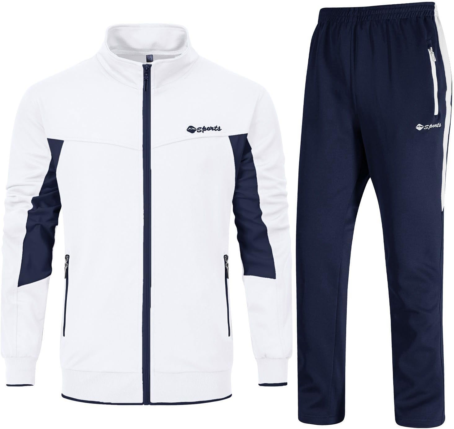Rdruko Men's Tracksuit Sweatsuits for Gym and Outdoor Activities