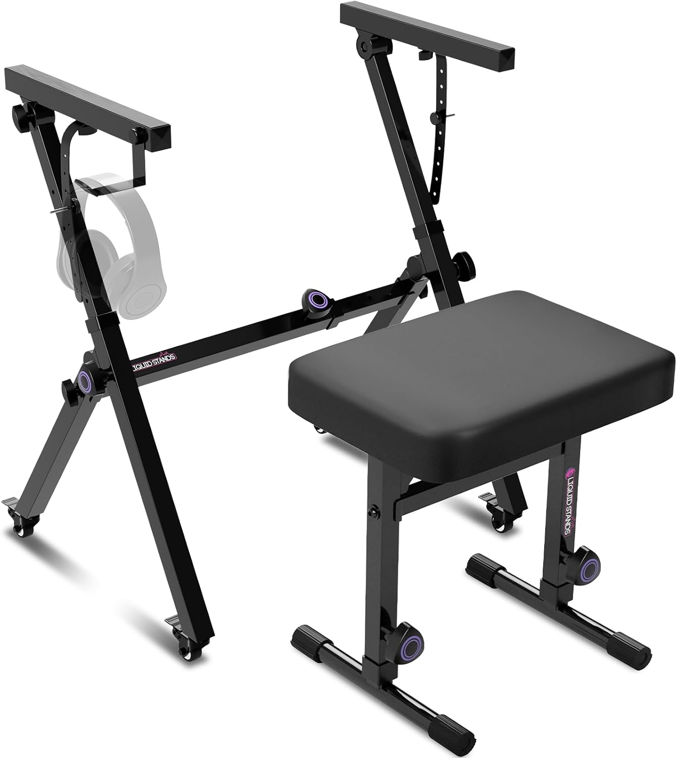 Liquid Stands Foldable Piano Keyboard Stand for 54-88 Key Use