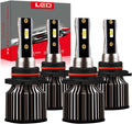 9005 9006 LED Bulbs Combo Fog Light Bulbs 20000LM - Bright 6500K