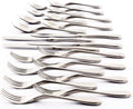 Knork Silverware Set 20 Piece Matte Silver - Ergonomic Flatware