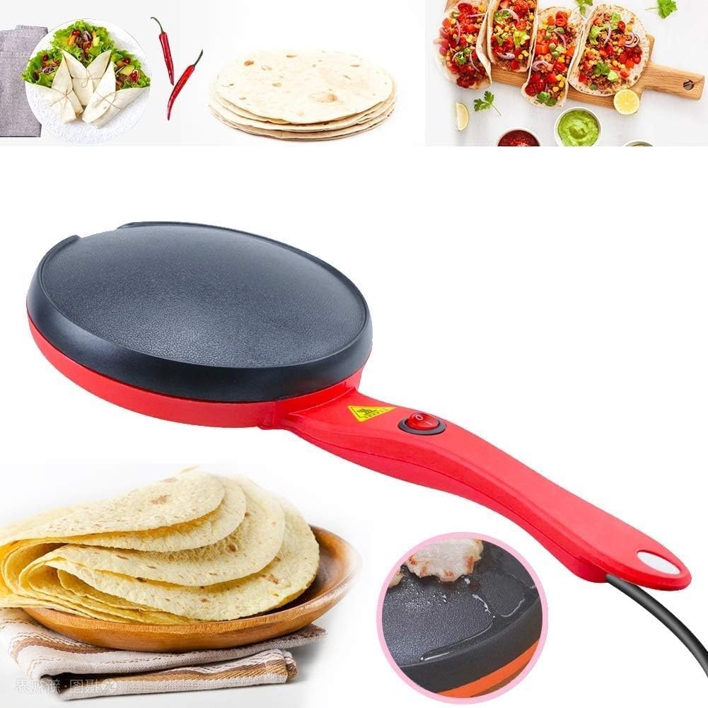 Portable Electric Crepe Maker - Non-Stick Coating, Auto Temp Control