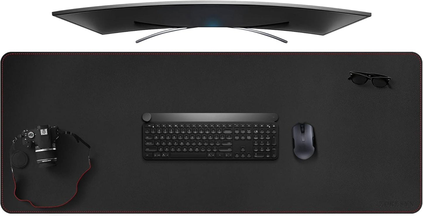Large PU Leather Desk Pad - ZORESYN Gaming Mousepad Protector