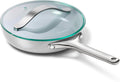 Caraway Nonstick Ceramic Mini Fry Pan With Glass Lid - Compact 8 in