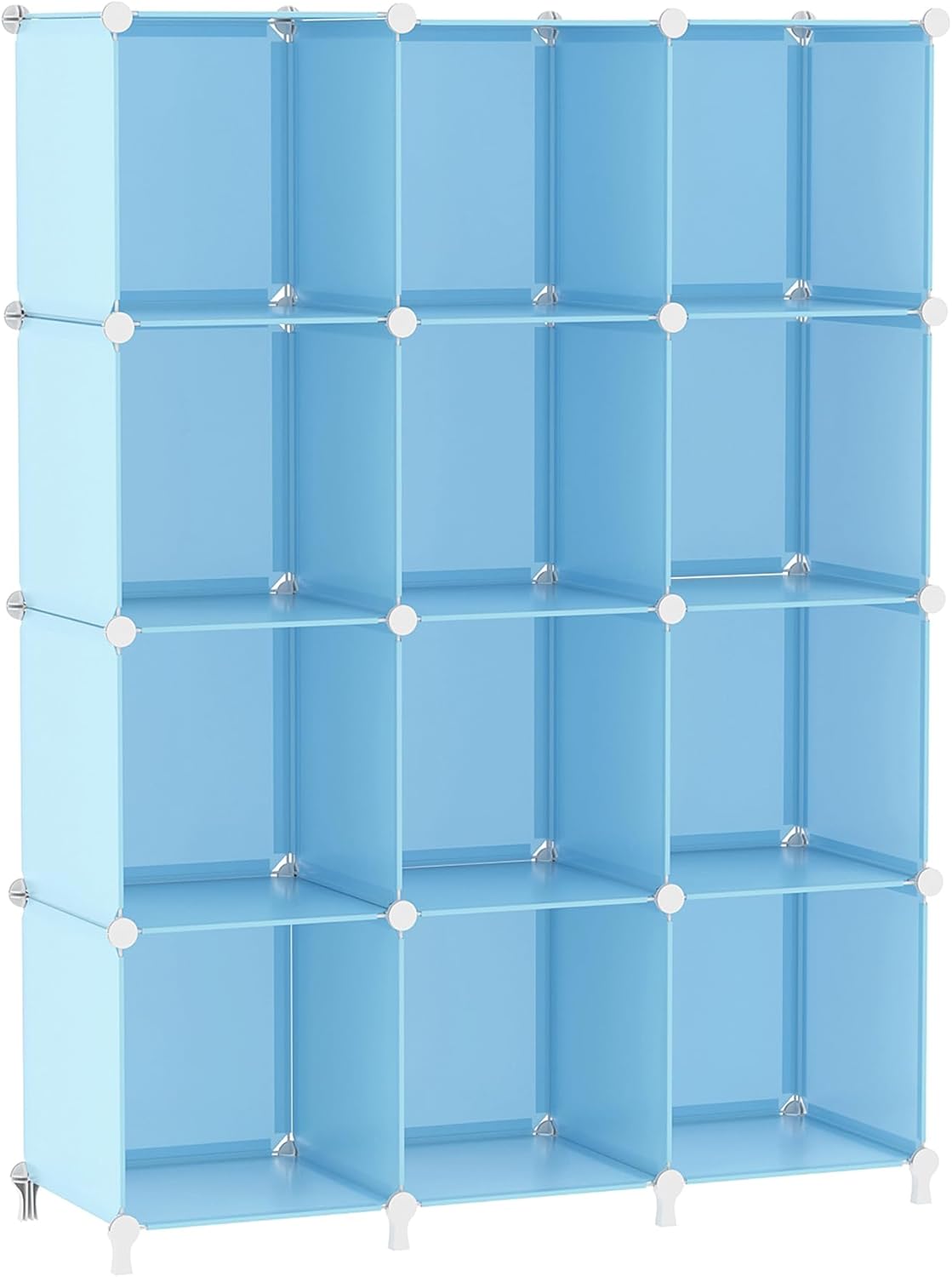 AWTATOS Cube Storage Organizer for Kids - Stackable 12 Cube Shelves