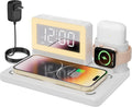 Wireless Fast Charging Station 7-in-1 Alarm Clock - Nightstand Charger