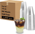 Karat 12oz Clear Plastic Cups [1,000 ct] - Crystal Clear Disposable