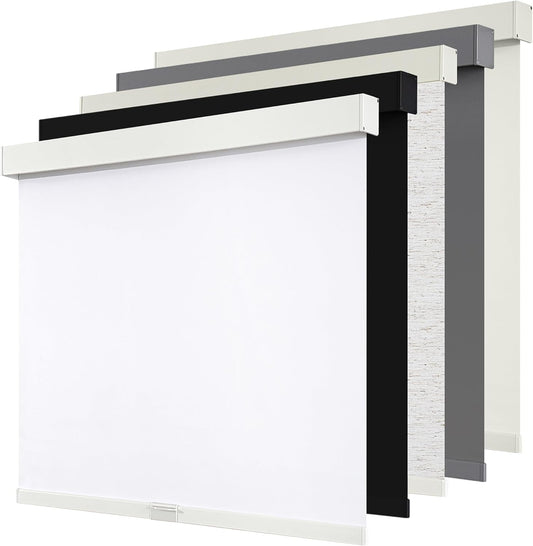 Cordless Blackout Roller Shades for Windows - Room Darkening Blinds