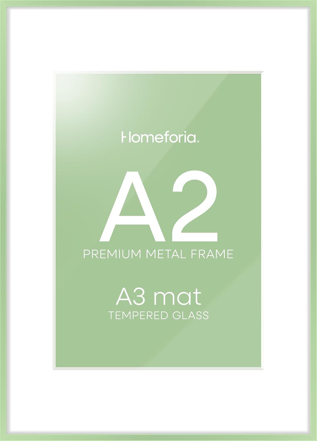 Homeforia A2 Poster Frame in Sage Green for Stylish Display