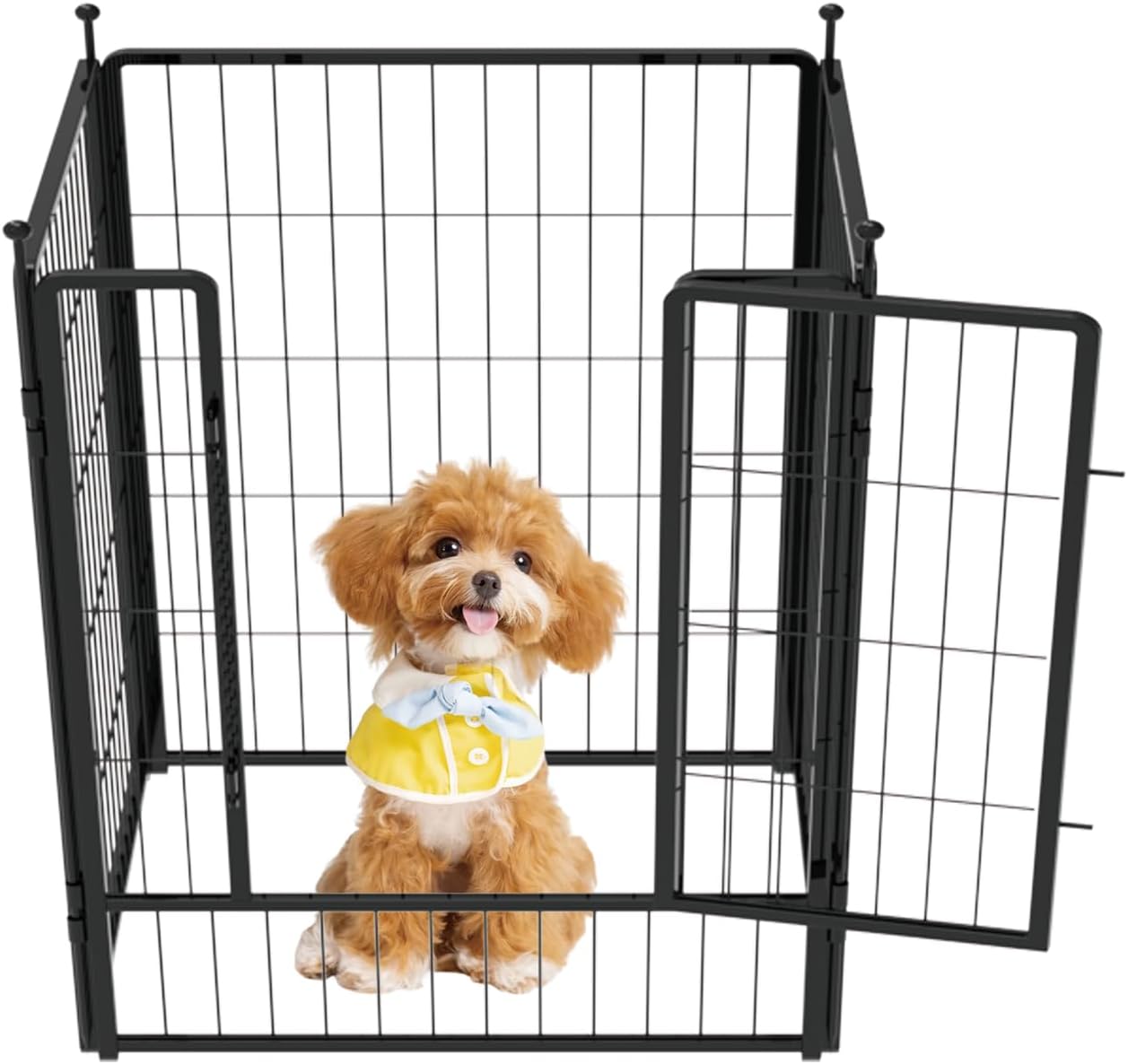Dog Playpen 36 Inch Heavy-Duty Metal Pet Fence for Safety