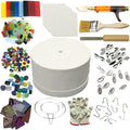 Microwave Kiln Glass Fusing Kit 15pcs Set - DIY Jewelry Kiln