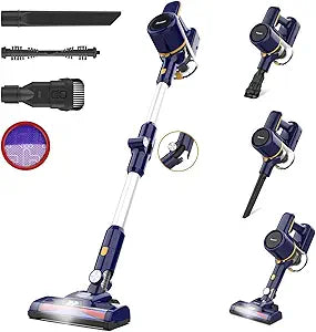 POWEART Cordless Vacuum Cleaner: Lightweight 6-in-1 Stick Design