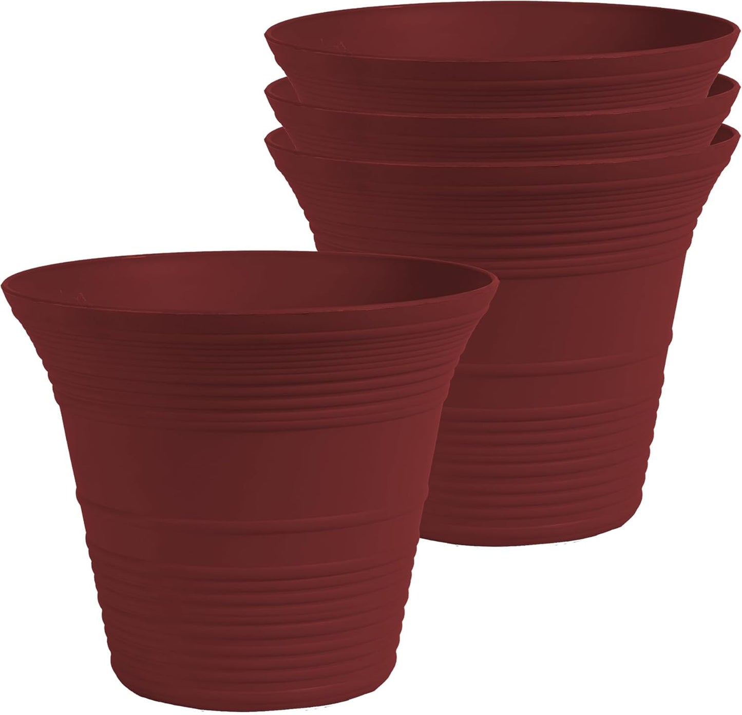 Sedona Round Self-Watering Pot - Lightweight Planter for Herbs