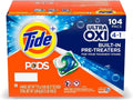 Tide PODS Liquid Detergent Pacs 4-in-1 Ultra Oxi, 104 Ct - Deep Clean
