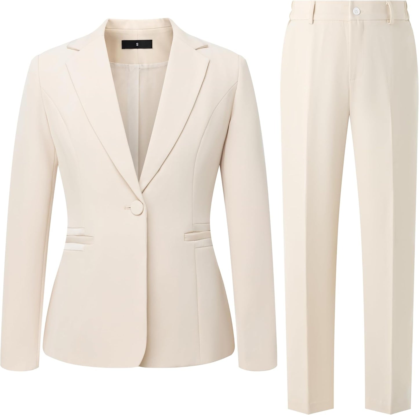 Women's 2 Piece Suit Blazer Pants Set for Business Casual Wear
