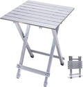 Folding Camping Table 18.5x18.5x24.5 in - Lightweight Aluminum
