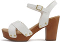 Soda MIGUEL Women Crisscross Band Chunky Platform Mid (Style 49HT)