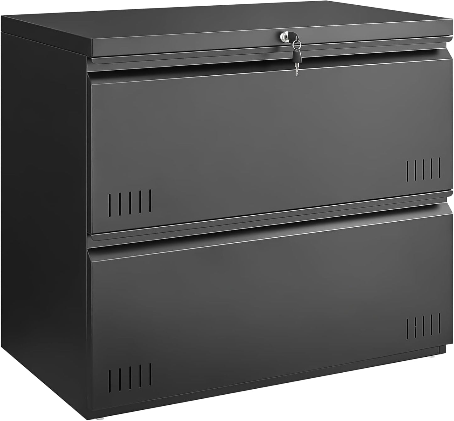 2 Drawer File Cabinet with Lock for Home Office Organization