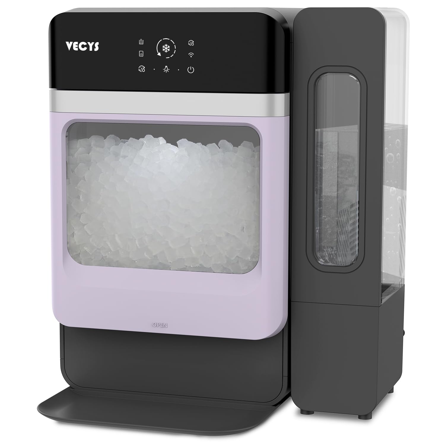 VECYS Nugget Ice Maker - 33LBS/Day Self-Cleaning Portable Machine