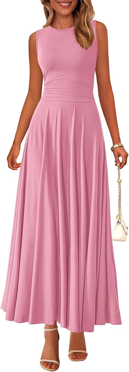 PRETTYGARDEN Womens Summer Dresses 2025 Casual Maxi Dress