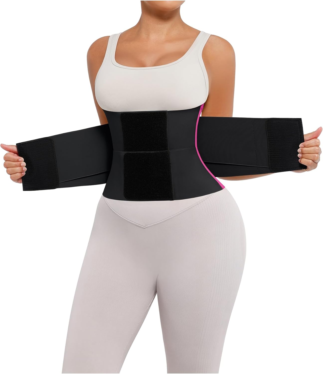 FeelinGirl Waist Trainer Long Torso Cincher for Body Shaping