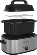Sunvivi 28 Quart Electric Roaster Oven for Large Turkeys - Fast
