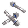 1 in x 6 in Concrete Wedge Anchors 5 Pack - Heavy Duty Galvanized