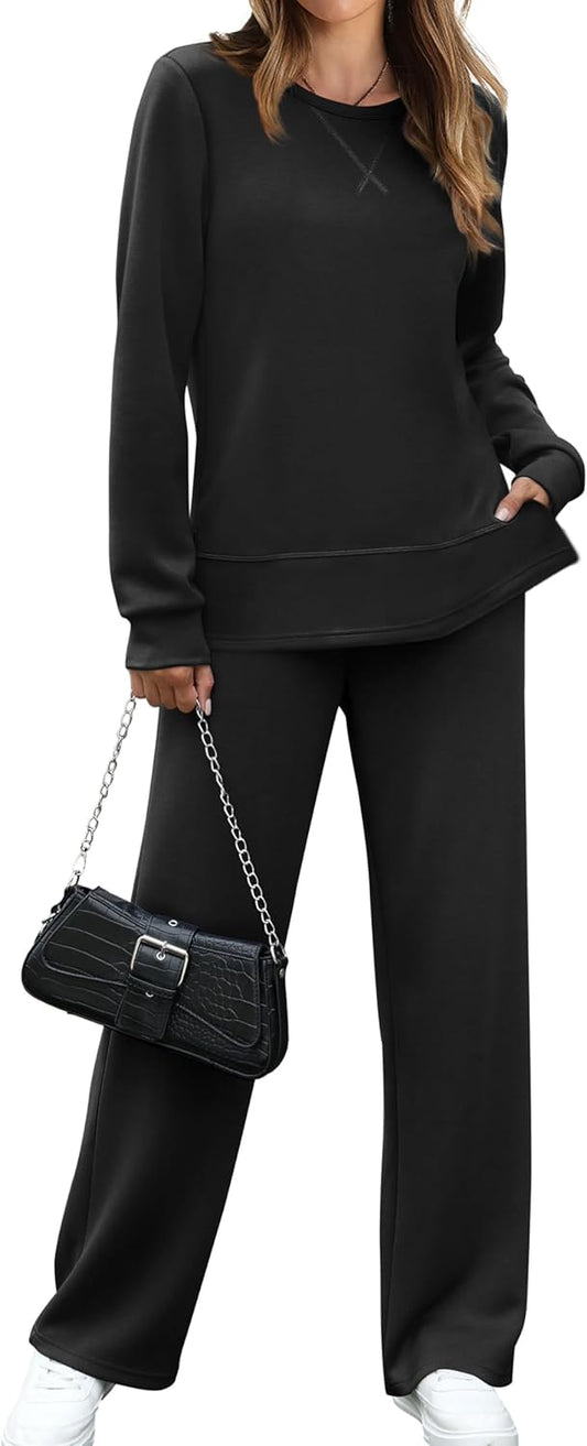 OFEEFAN Women's 2 Piece Lounge Set for Travel and Comfort