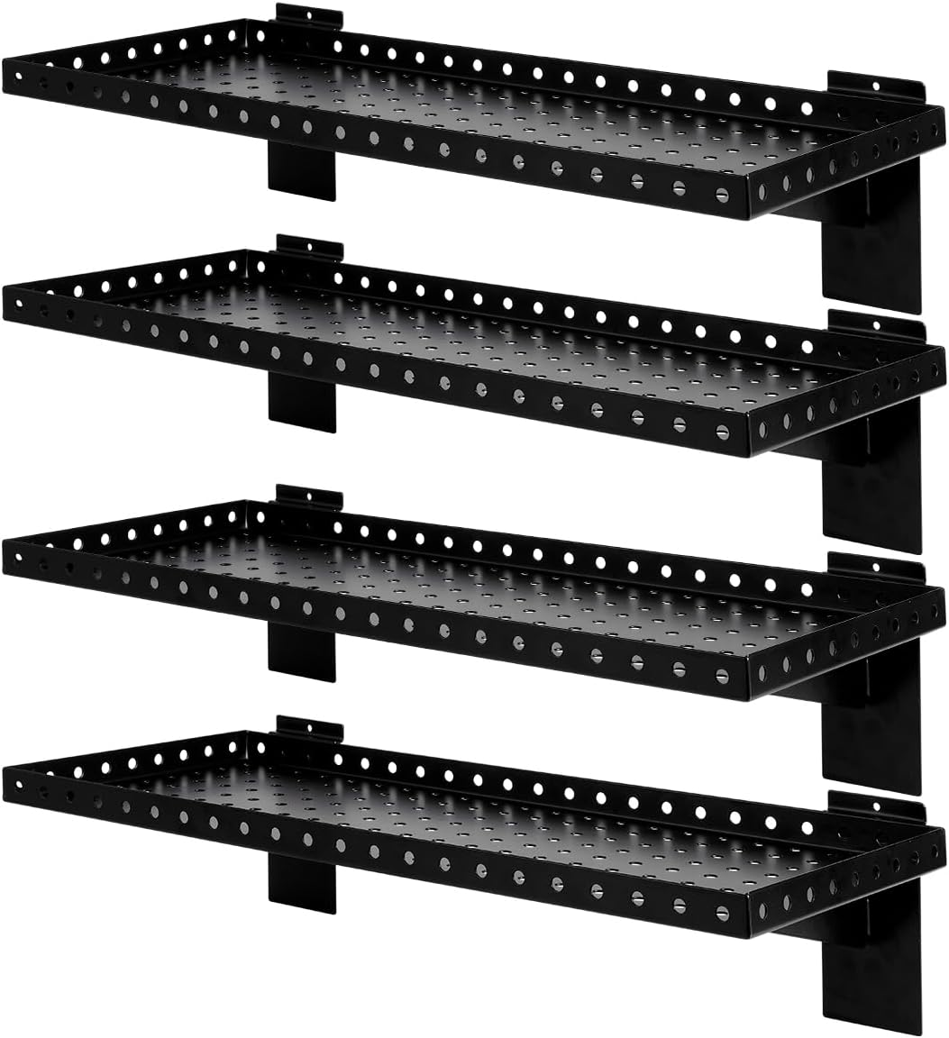 Heavy Duty Slatwall Shelves 24x10 Inch for Retail and Home