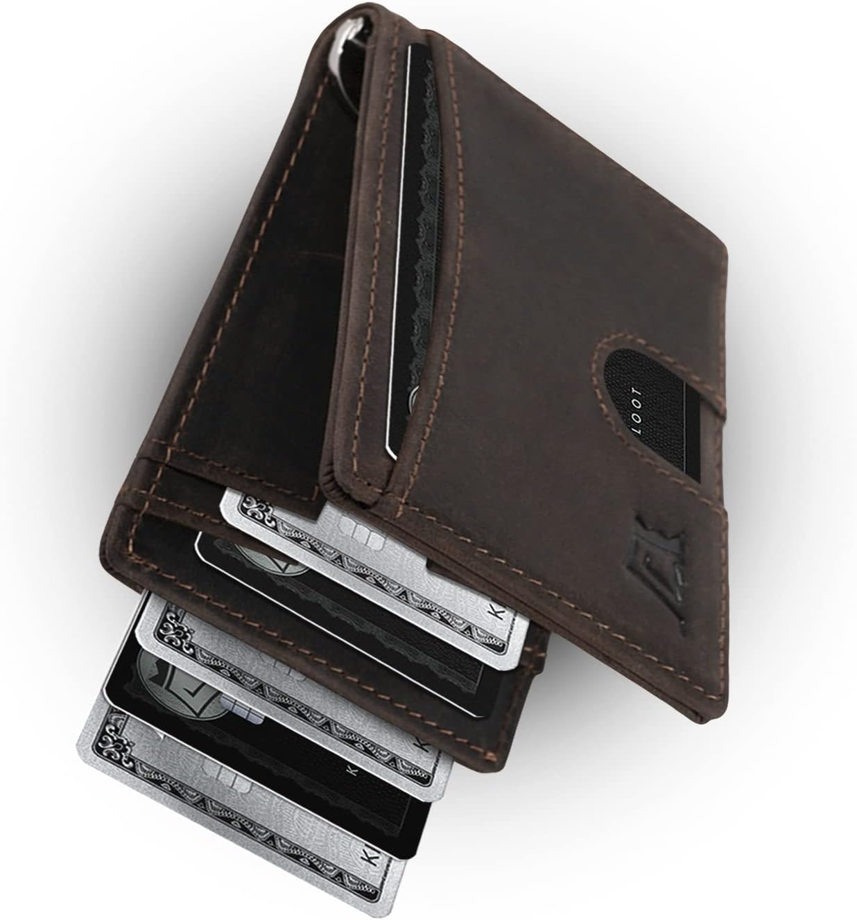 Kings Loot Money Clip Slim Minimalist Wallet for Men RFID Blocking