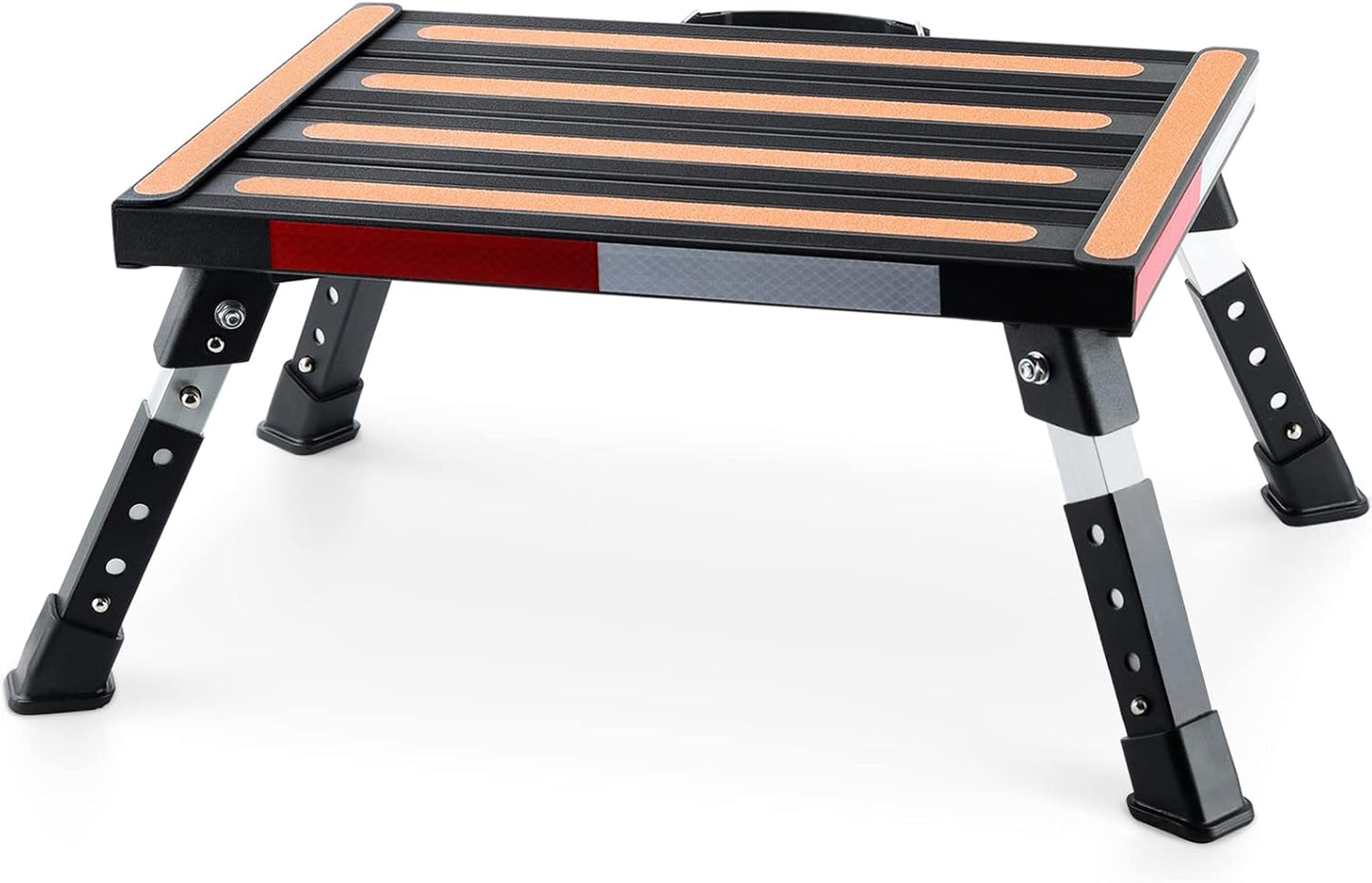 Safety RV Steps with Adjustable Height and Anti-Slip Surface